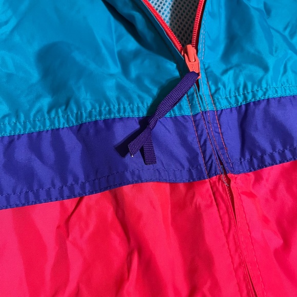 Vintage Woolrich full zip windbreaker Size large packable hood 80s retro - Picture 7 of 10